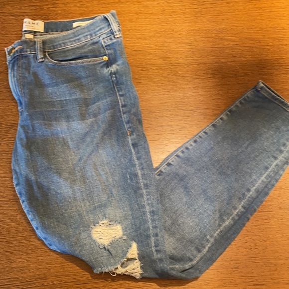 Frame Le Skinny de Jeanne distressed in blue size 30 - Picture 3 of 4